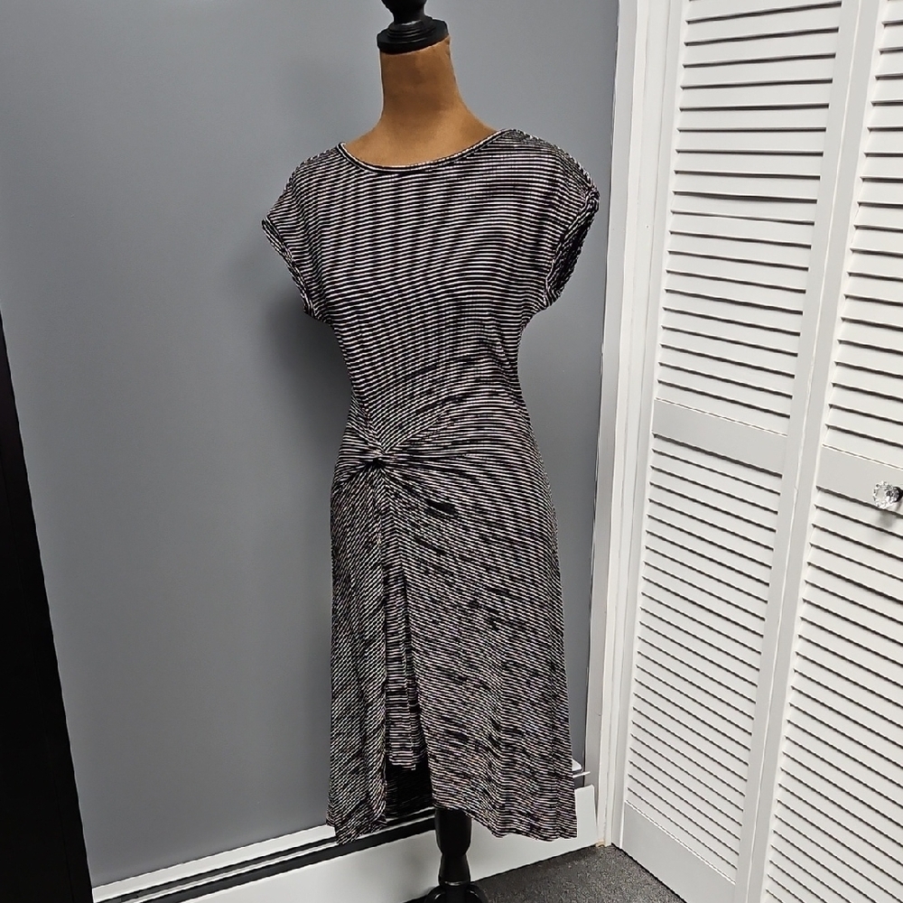 Max Studio Striped Black and White Dress Size S, NWOT